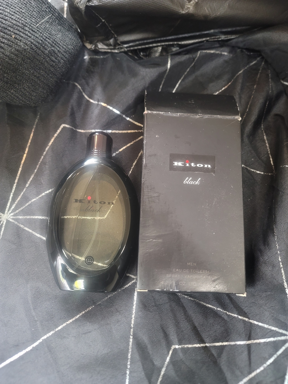 Kiton Black Eau de Toilette for Men - Black Bottle